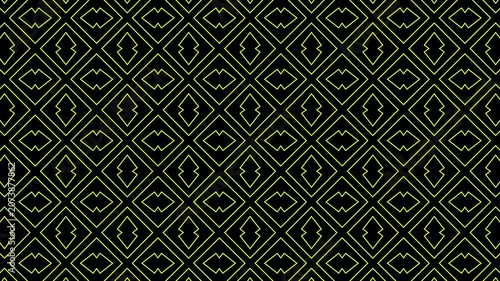 4K Motion Graphic Abstract Acid Yellow Diagonal Rhomboid Grid with Alpha Channel
