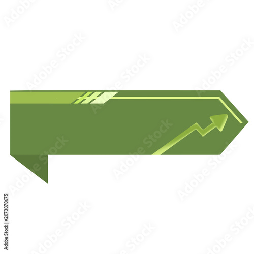 Business Growth Ribbon Label Banner