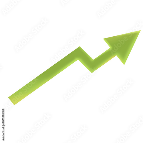 Upward Growth Arrow Business Icon