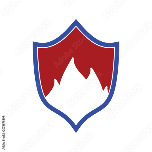 Fire Shield Protection Symbol Icon