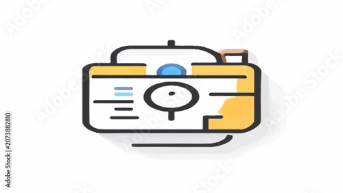 Business dashboard icon for data analysis.
