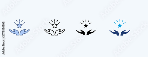 Foto Favorite Multiple Icon Illustration Vector