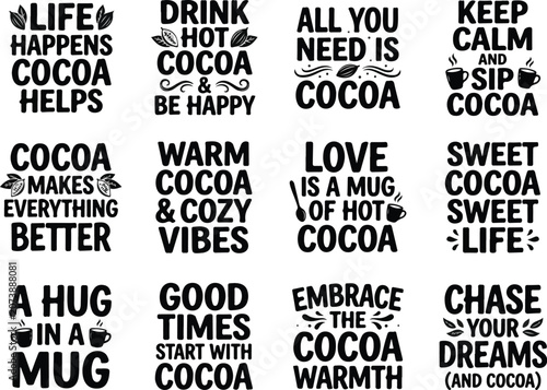 Cocoa and hot chocolate quotes collection for cozy lifestyle designs