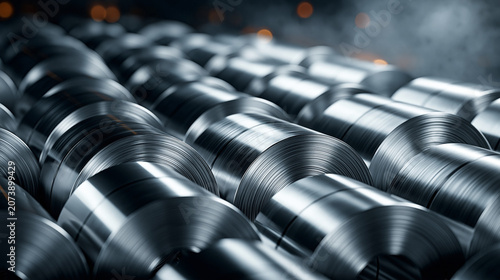 Steel coils ready for produ...
