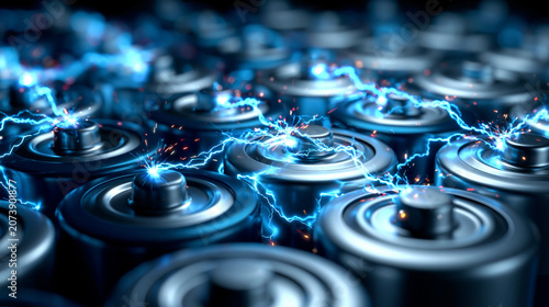 A Battery Array Generates E...