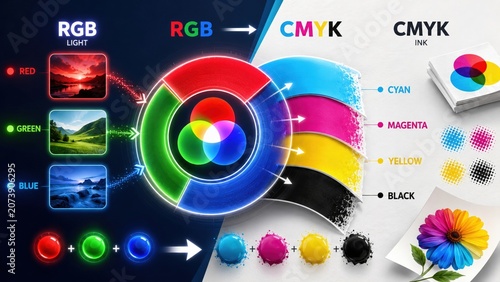 RGB to CMYK Color Wheel Transformation