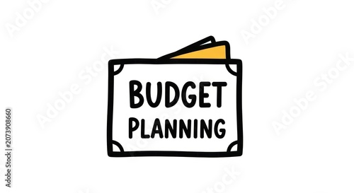 Картината върху платно Budget planning and financial management concept.