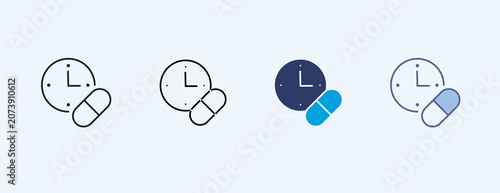 Fotografie Dose Multiple Icon Illustration Vector