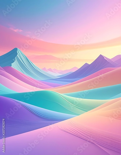 Vibrant desert sand dunes at sunset.