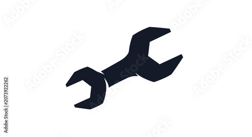 Canvastavla Black double-ended wrench icon for plumbing and mechanical work.