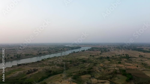 panoramic view of the river