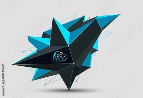 Low poly abstract form isol...