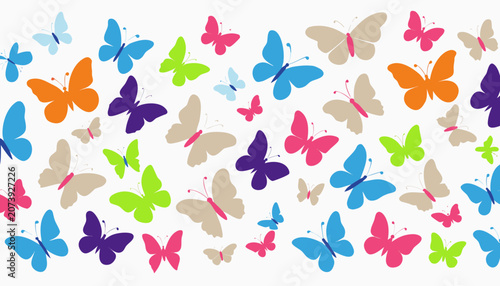seamless pattern with butterflies