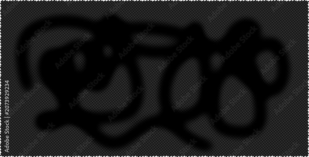 Foto Halftone dots background. Monochrome spotted gritty background.