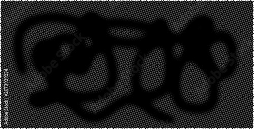 Tableau sur toile Halftone dots background. Monochrome spotted gritty background.