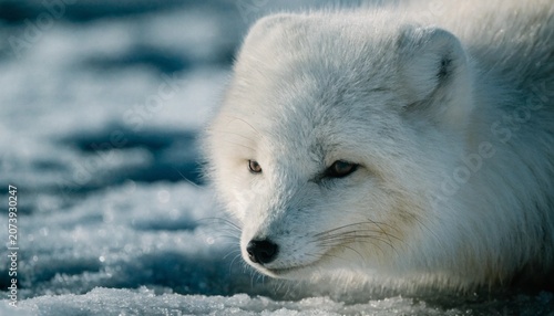 Photos Arctic fox (vulpes lagopus) close up