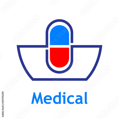 Cuadro en lienzo Logo medical