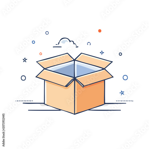 Flat vector illustration of a simple house