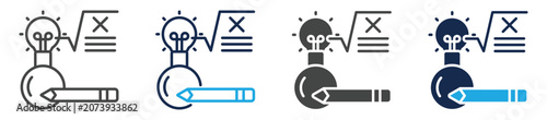Εκτύπωση καμβά theoretical icon set multiple concept