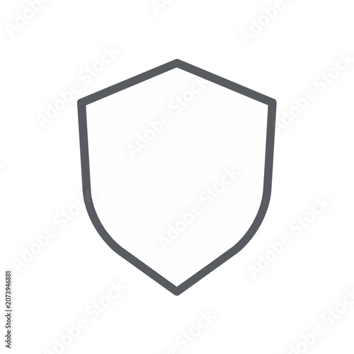 Flat Shield Icon Vector