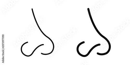 Obraz na plátně Nose icon