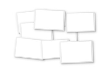 Photo card album collage mockup for displaying your photos