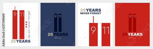 Fényképezés Patriot Day card set