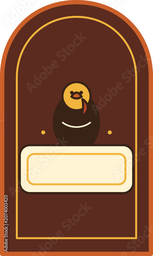 Thanksgiving Turkey Harvest Badge Label Template