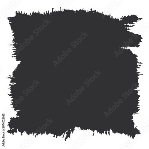 Black grunge ink splatter texture vector