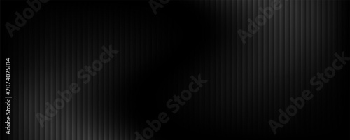 Cuadro en lienzo Sleek black background with vertical stripes