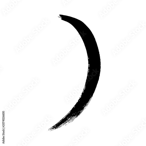Foto Organic and realistic calligraphy-style close parenthesis alpha channel
