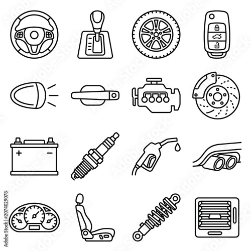 Car parts and automotive components.