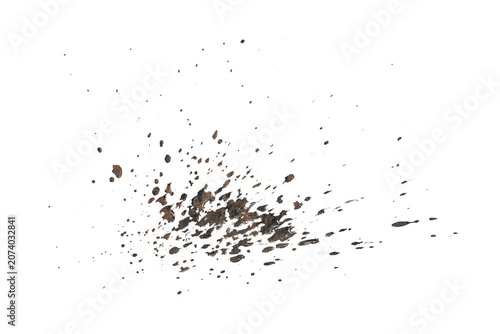  mud splash isolated transparency background..