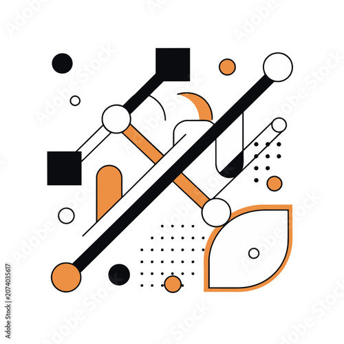 Minimalist Abstract Geometric Vector Design