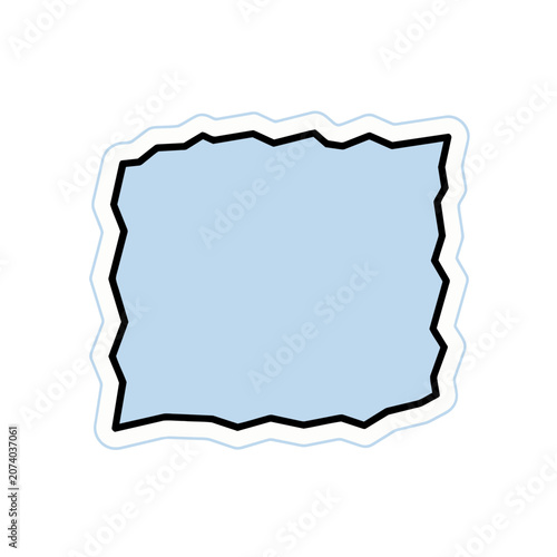 Light blue abstract organic shape vector
