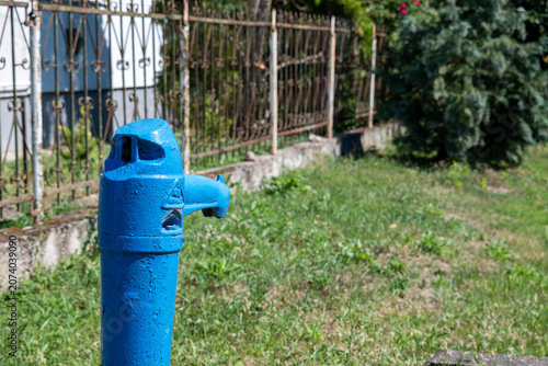 Konstfotografi Public water standpipe in Fehérgyarmat, Hungary