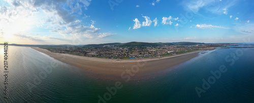 Photos 180° Aerial Drone Panorama of Aberavon Beach and South Wales Coastline, United K