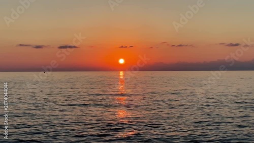 sunset over the sea