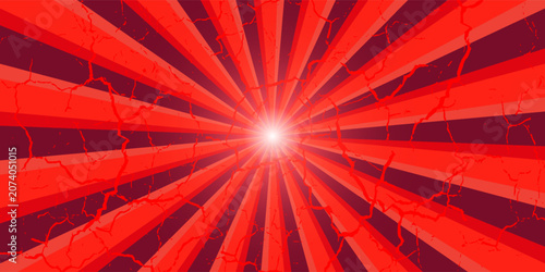 Foto Retro Swirl Background - Hypnotic reed and orange Twirl
