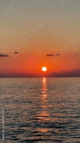 sunset over the sea