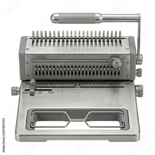 Photos Heavy duty wire document binding machine with handle