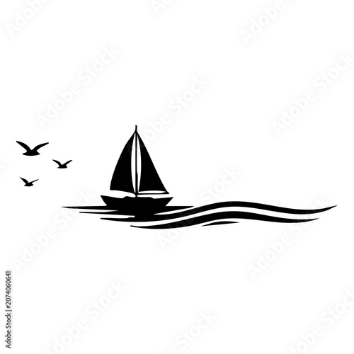 sailing ship silhouette