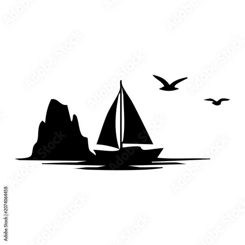 sailing ship silhouette