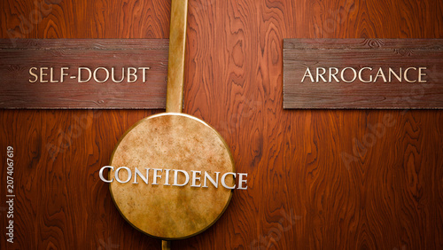 Foto Confidence swings between self-doubt and arrogance