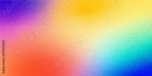 Quadro em tela Abstract Colorful Rainbow Background with Vibrant Geometric Lines Gradient Spect