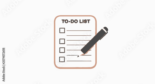 To Do List with Pen.