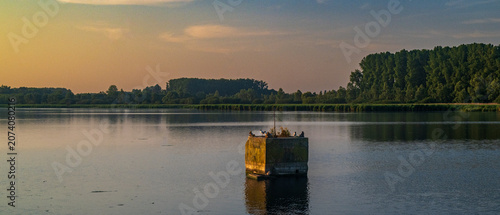 Silent Waters of Harchies at Sunrise