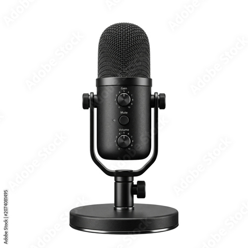 Konstfotografi Professional condenser microphone with desk stand