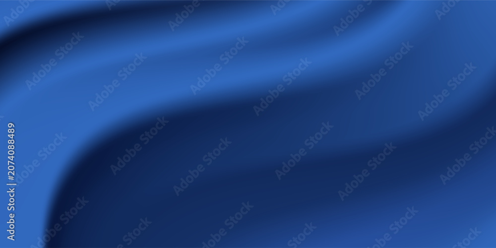 Obraz premium Top Luxurious fabric cloth with royal blue color smooth surface and crumples