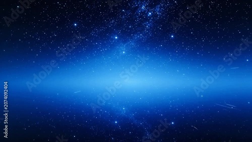 Starry night sky with galaxy